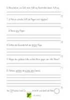 Vorschau - Klassenarbeiten - Probe/Lernzielkontrolle/Lernstandserhebung zum Thema MOSE - Gebote - Plagen - Leben 3./4. Klasse - Seite 1