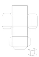 Vorschau - Arbeitsblätter - Geometrische Körper 3D basteln - Köpernetze - Körperformen - Seite 3