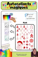 Aperçu - Présentation / Support pour le tableau - GoodNotes magic stickers | Noël | autocollants magiques - Page de couverture