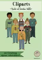 Vorschau - selbst erstellte Cliparts/Grafiken - Cliparts Kinder mit tierischen Outfits Tiere - Deckblatt