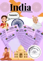 Vorschau - Stundenentwürfe - India - Stationenlernen Englischunterricht - Deckblatt