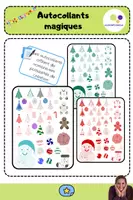 Aperçu - Présentation / Support pour le tableau - GoodNotes magic stickers | Noël | autocollants magiques - Page 3