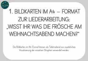 Vorschau - Fördermaterial/Inklusion - Liederarbeitung: Wisst ihr was die Frösche am Weihnachtsabend machen - Seite 2