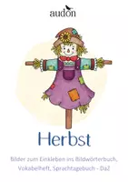 Vorschau - Anderer Materialtyp - Herbst - DaZ - Bilder zum Ausschneiden und Einkleben ins Vokabelheft Deutsch, Bildwörterbuch, Sprachtagebuch - Format 2x2 cm - Deckblatt