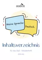 Vorschau - Anderer Materialtyp - Inhaltsverzeichnis DaZ für ein Vokabelheft im Schnellhefter - Deckblatt