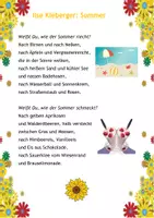 Vorschau - Arbeitsblätter - Ilse Kleberger: Gedicht Sommer - Seite 2