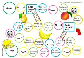 Vorschau - Spiele - ABC Brettspiel Alphabet Deutsch Klasse 2 - Seite 1