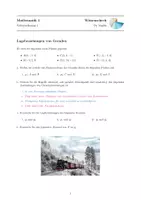 Vorschau - Arbeitsblätter - Lagebeziehungen Geraden Vektorgeometrie - Seite 1