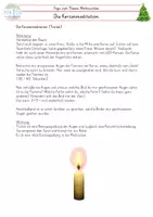 Vorschau - Aufgabenkarten - Yoga Weihnachten Kerzenmeditation Advent - Seite 1