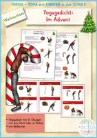 Vorschau - Bildkarten - Yogagedicht im Advent Weihnachten Kinderyoga - Deckblatt