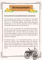 Vorschau - Arbeitsblätter - Die Varusschlacht - Seite 1