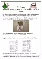 Vorschau - Spiele - 24 Wichtelbriefe 24 Wichtelaufgaben Escape Room Klasse 1 - Seite 1