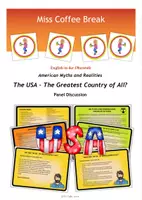 Vorschau - Stundenentwürfe - The USA - The Greatest Country of All? (Panel Discussion / Role Play / Talkshow / Q1 Q2) - Deckblatt