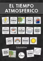 Vorschau - Spiele - El tiempo atmosférico - Pärchensuche "Substantive" (Wetter) - Deckblatt