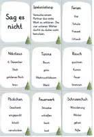 Vorschau - Spiele - Sag es nicht (Winterwörter) - Spiel - Seite 1