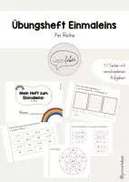 Vorschau - Arbeitsblätter - Das kleine Einmaleins (1x1): Übungsheft zur 7er Reihe - Deckblatt