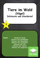 Vorschau - Arbeitsblätter - Tiere im Wald - Vögel - Steckbrief und Infotexte - Deckblatt