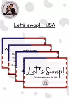 Vorschau - Spiele - Let's swap! - USA _ Sprechanlässe für den Englischunterricht - Deckblatt