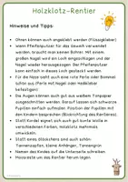 Vorschau - Stationenlernen - Adventsbasteln: Holz Rentier / Elch - Seite 2