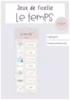 Vorschau - Stundenentwürfe - Le temps Fadenspiele Wetter - Deckblatt