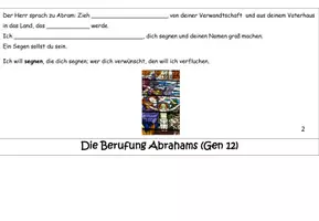Vorschau - Arbeitsblätter - Abraham - auf Gott vertrauen (Flipbook, mit Lö) Stunde 4 - Deckblatt