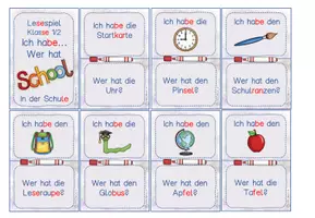 Vorschau - Spiele - Lesespiel Schule für Klasse 1 & 2 in Silbenschrift - Seite 3