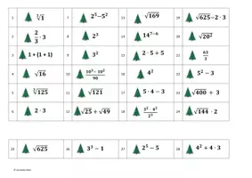 Vorschau - Anderer Materialtyp - mathematische Rechnungen für einen Adventskalender (Kl 9) - Deckblatt