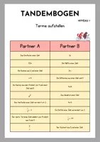 Vorschau - Arbeitsblätter - Tandembogen Terme aufstellen – Üben & Wiederholen (Klasse 7/ 8) | 2 Niveaus | Mit Lösungen - Seite 1