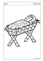 Vorschau - Mal- und Bastelvorlagen - Dot-Marker, Weihnachtsgeschichte, Weihnachten - Seite 1