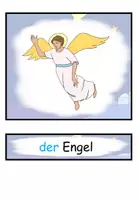 Vorschau - Präsentationen/Tafelbilder - Bild- und Wortkarten "die Weihnachtsgeschichte" Weihnachten / Advent - DaZ / KBW / Religion - Seite 1