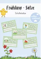 Vorschau - Fördermaterial/Inklusion - Schüttelsätze zum Thema "Frühling" - Deckblatt