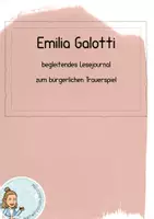 Vorschau - Arbeitsblätter - Emilia Galotti I Lesejournal zur Lektüre - Deckblatt