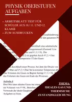 Vorschau - Arbeitsblätter - Aufgaben Physik Ideales Gas und thermische Zustandsgleichung - Deckblatt