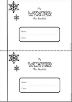 Aperçu - Feuilles d'exercices - My Winter Mini Booklet | Activity Booklet | Vocabulary - Page 1