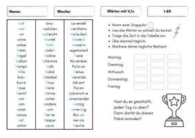 Vorschau - Arbeitsblätter - Blitzlesen - Merkwörter - Seite 2
