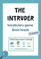 Vista previa - Juegos / Gamificación - Vocabulary game / Brain break - The intruder - Portada