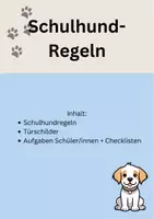 Vorschau - Poster - Schulhund-Regeln - Deckblatt