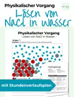 Vorschau - Arbeitsblätter - Physikalischer Vorgang: Lösen von NaCl in Wasser - Deckblatt