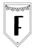 Vista previa - Manualidades / Dibujos para colorear - Banderines de Navidad para colorear y decorar - página 1