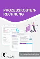 Vorschau - Arbeitsblätter - Prozesskostenrechnung - Komplett vorbereitete Stunde - Deckblatt