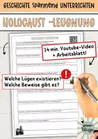 Vorschau - Arbeitsblätter - Die Lügen der HOLOCAUST-Leugner aufgedeckt: Arbeitsblatt und Video - Deckblatt
