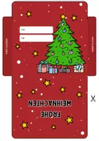 Vorschau - Arbeitsblätter - Bastelvorlage und Malvorlage Weihnachten, Nikolaus, Weihnachtspost, Brief - Seite 1