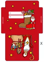 Vorschau - Arbeitsblätter - Bastelvorlage und Malvorlage Weihnachten, Nikolaus, Weihnachtspost, Brief - Seite 2