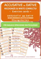 Vorschau - Fördermaterial/Inklusion - DaF / DaZ Englisch: Akkusativ oder Dativ Übungskarten Herbst - Deckblatt