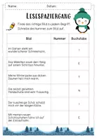 Vorschau - Arbeitsblätter - WINTER Lesespaziergang / Lesen / differenziert - Seite 2