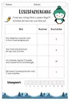 Vorschau - Arbeitsblätter - WINTER Lesespaziergang / Lesen / differenziert - Seite 3