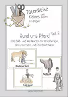 Vorschau - Bildkarten - 100 Bild- und Wortkarten Pferde Reiten Reittherapie Teil 2 - Deckblatt