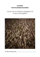 Vorschau - Stundenentwürfe - Kompetenzbereich „Sprechen und verstehendes Zuhören“ im Fach Deutsch - Seite 1