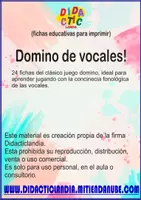 Vista previa - Unidades / Secuencias / Situaciones de Aprendizaje - Pack aprendemos y jugamos con vocales - página 1