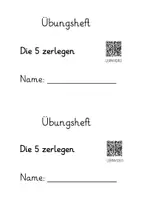 Vorschau - Arbeitsblätter - Übungsheft: Die 5 zerlegen im Zerlegehaus (12-seitig, DIN A5 im Easy-Druckformat mit Lernvideolink) - Seite 1